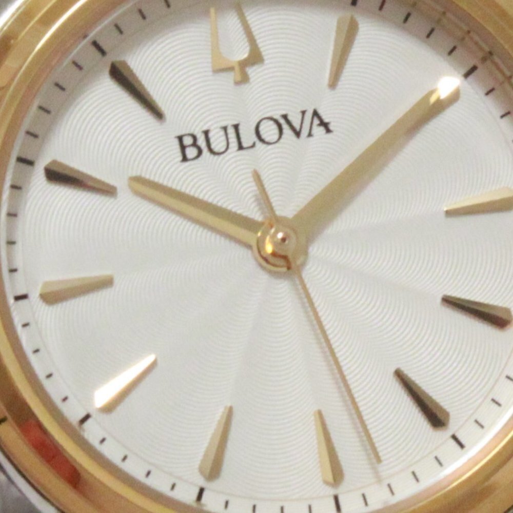 Bulova Ladies Sutton Classic Quartz Watch Two Tone Silver Dial 28mm - Picture 12 of 14
